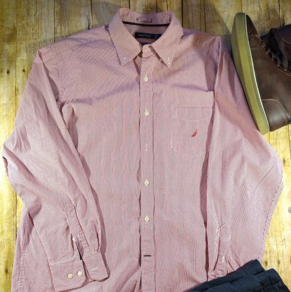 Nautica and Tommy button down long sleeve sh